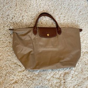 Long champ beige / nude tote bag